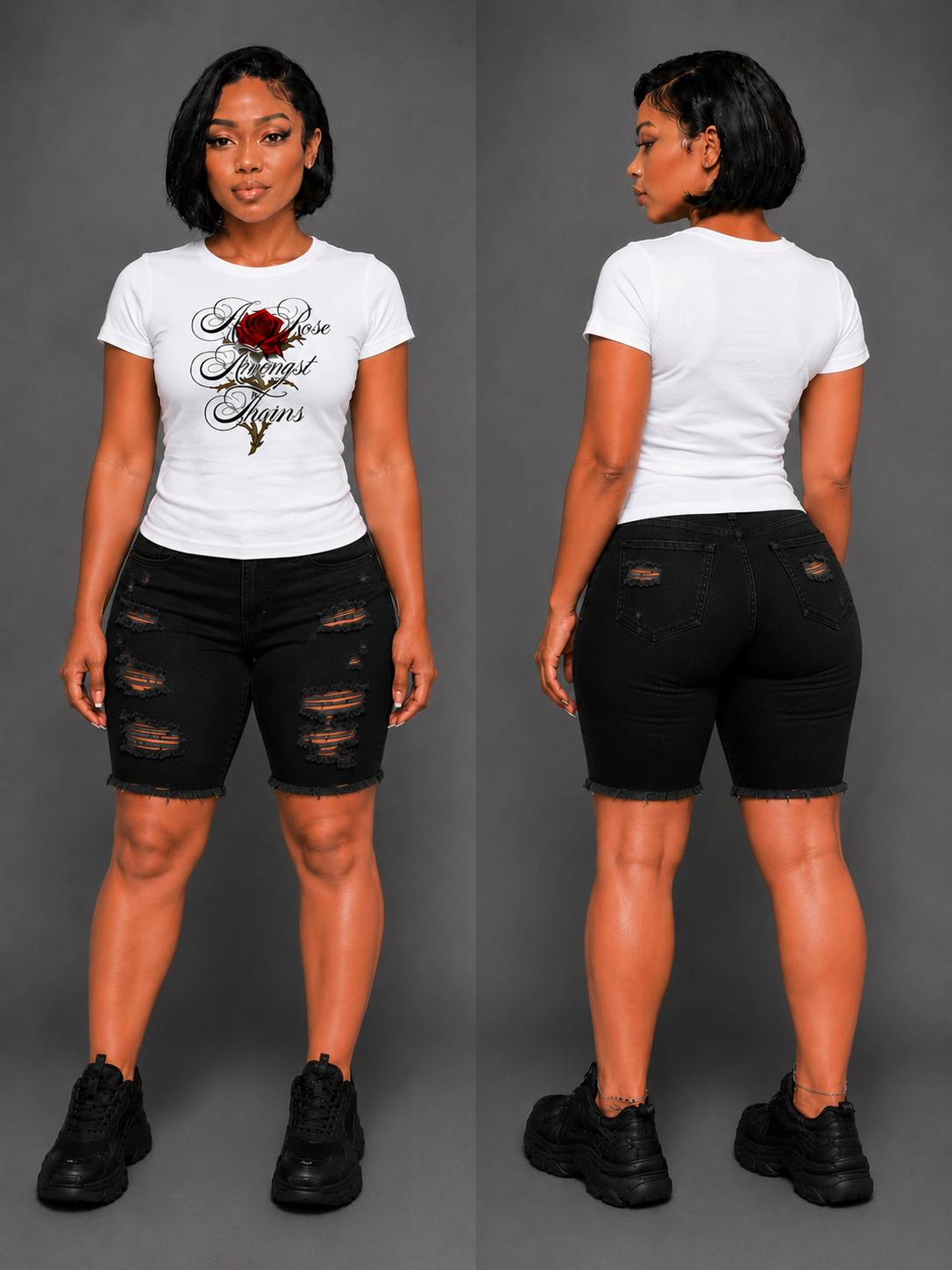 Rose Amongst Thorns Womens T-Shirt