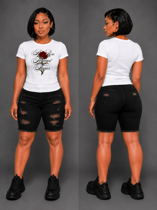 Rose Amongst Thorns Womens T-Shirt